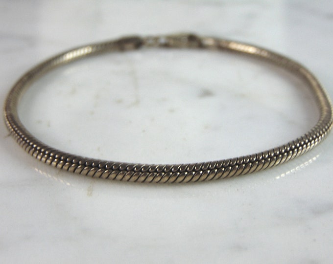 Womens Vintage Estate Sterling Silver Modernist Bracelet 12.1g E2682