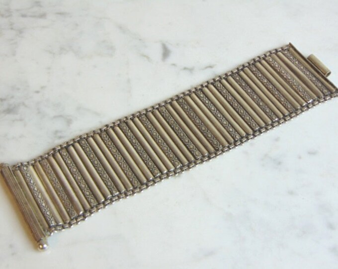 Womens Vintage Estate Sterling Silver Bracelet 123.1g E5520