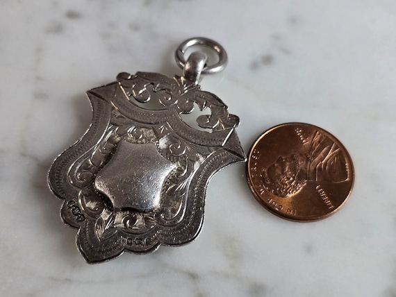 Chaîne De Montre Antique En Argent Faite De Pièces De Monnaie - Occasion, Style Vintage