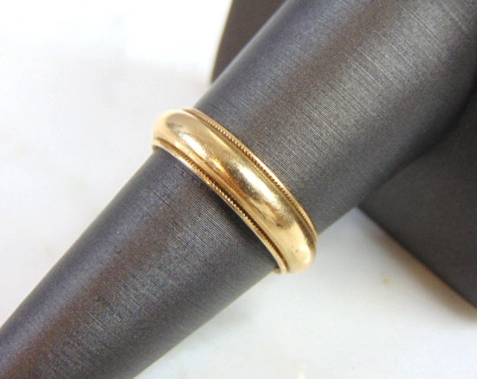 Vintage Estate 14K Gold Wedding Band Ring 6.0g #E1031