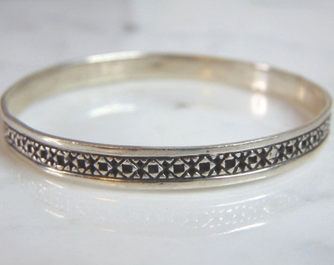 Womens Vintage Estate Sterling Silver Bracelet 14.1g E5951