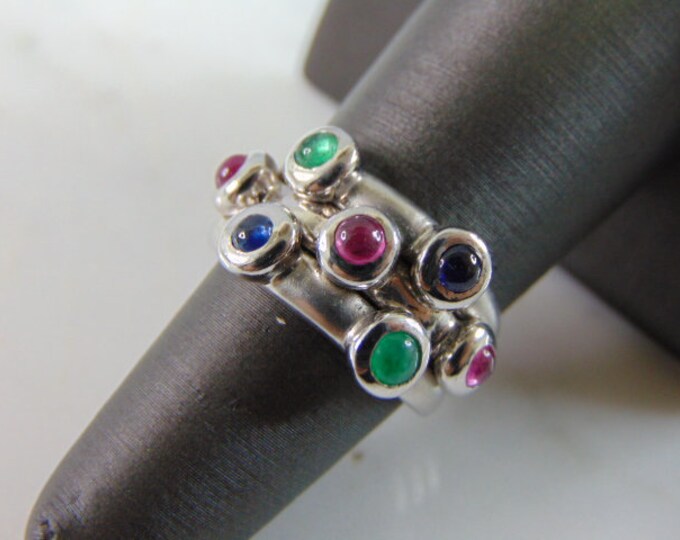 Womens Vintage Estate 14K Gold Modernist Ring 8.5g E3358