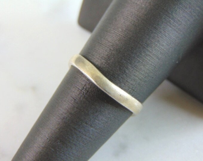 Womens Vintage Estate Sterling Silver Modernist Ring 1.6g E3150