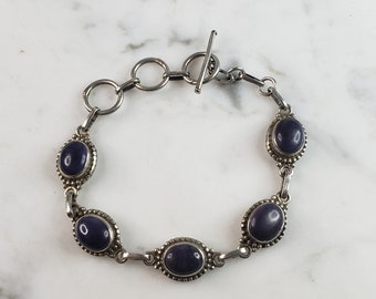 Womens Vintage Estate Sterling Silver Modernist Bracelet 12.5g E6477