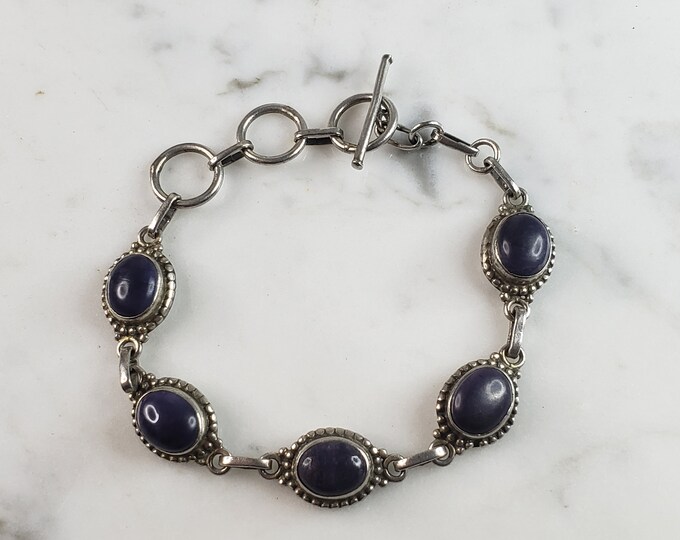 Womens Vintage Estate Sterling Silver Modernist Bracelet 12.5g E6477