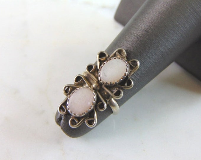 Womens Vintage Estate Sterling Silver Modernist Ring 3.1g E4067