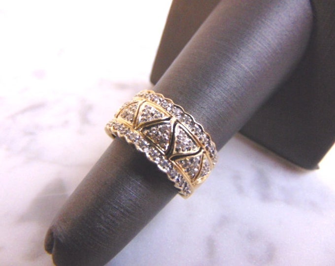 Women's 14K Yellow Gold Diamond Ring 4.7g E3842