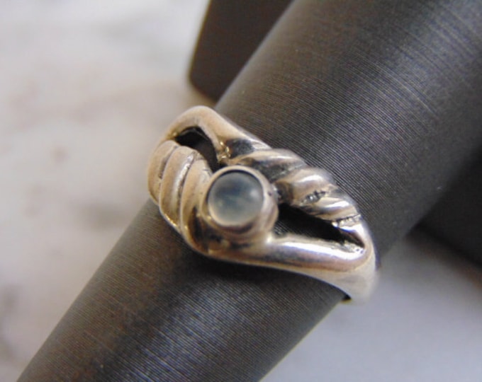 Womens Vintage Estate Sterling Silver Modernist Ring 4.0g #E3431