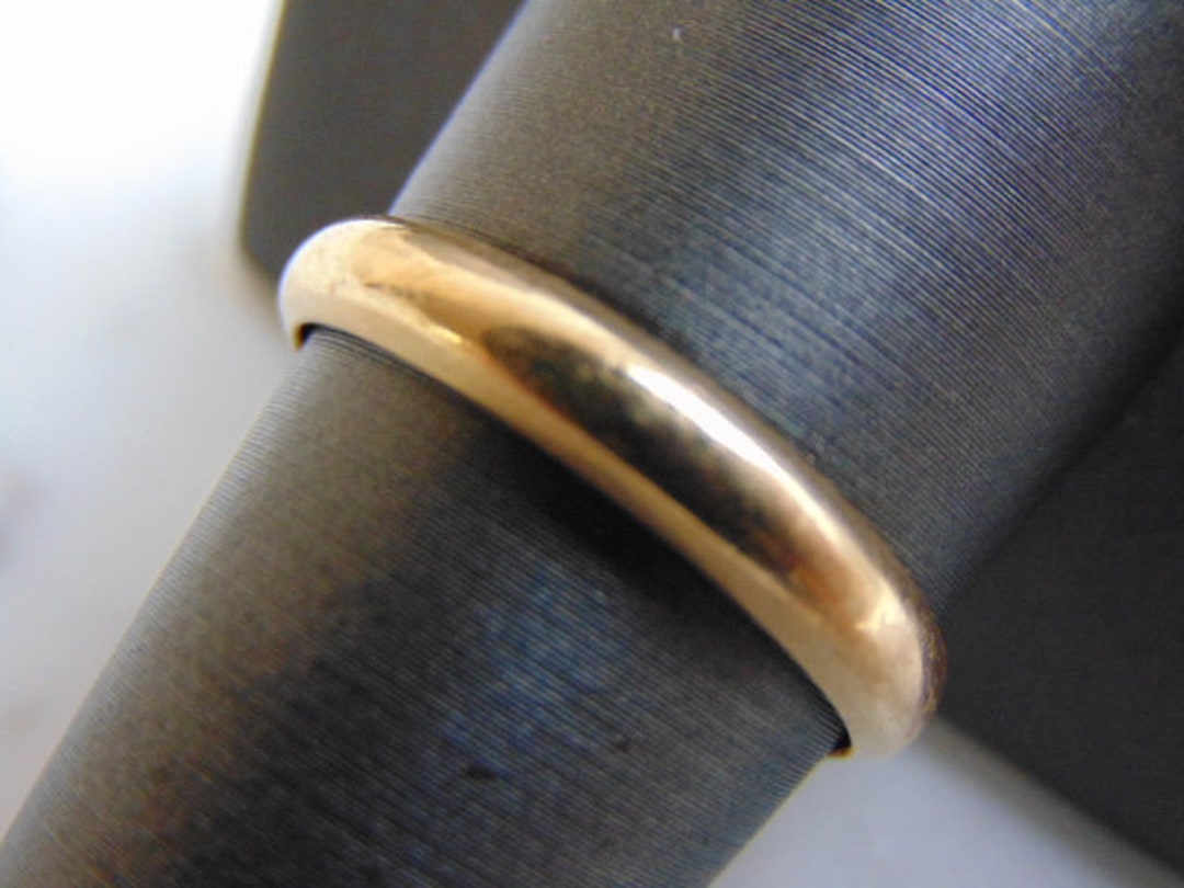Mens Vintage Estate 14k Yellow Gold Wedding Band Ring 3.6g #E3589 - Etsy