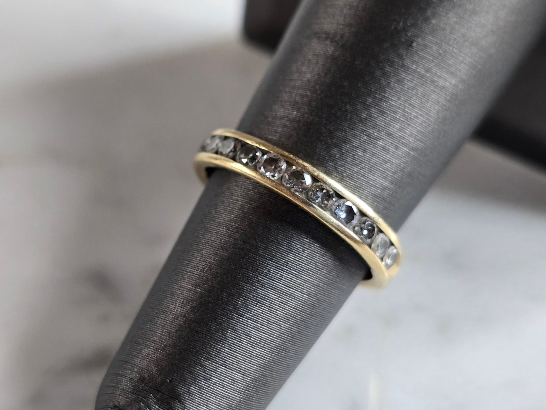 Womens Vintage Estate 14K Yellow Gold Diamond Ring 2.7g #E7808 - Etsy
