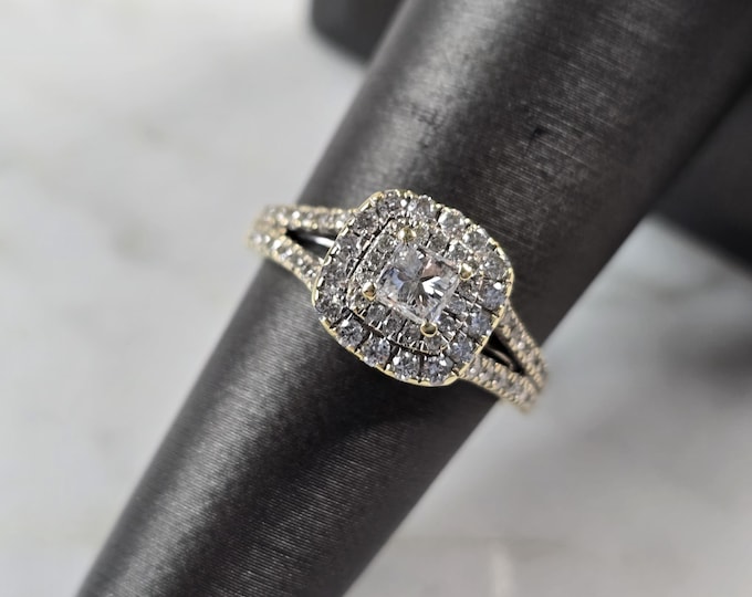 Womens Vintage Estate 14K Yellow Gold Diamond Ring 3.1g E3188