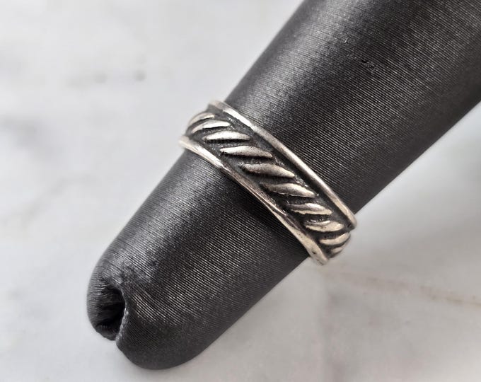 Womens Vintage Estate Sterling Silver Modernist Toe Ring 1.7g, E4146