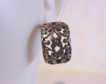 Womens Vintage Estate Sterling Silver Earrings 11.9g #E4086