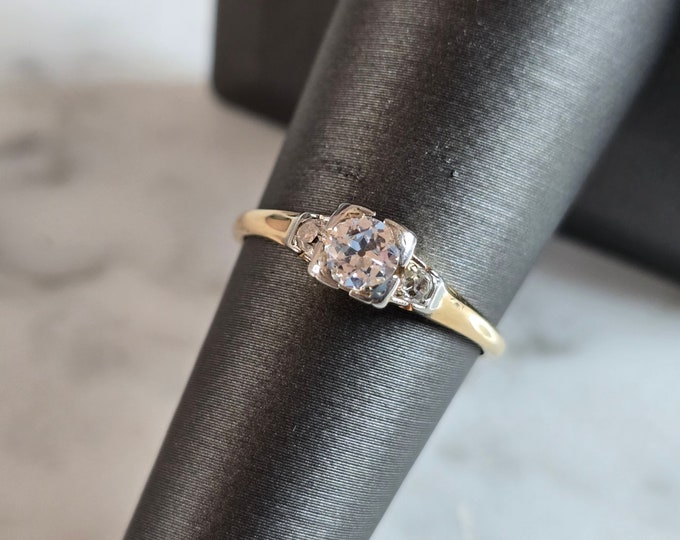 Womens Vintage Estate 14k Gold Diamond Engagement Ring 2.0g #E7199