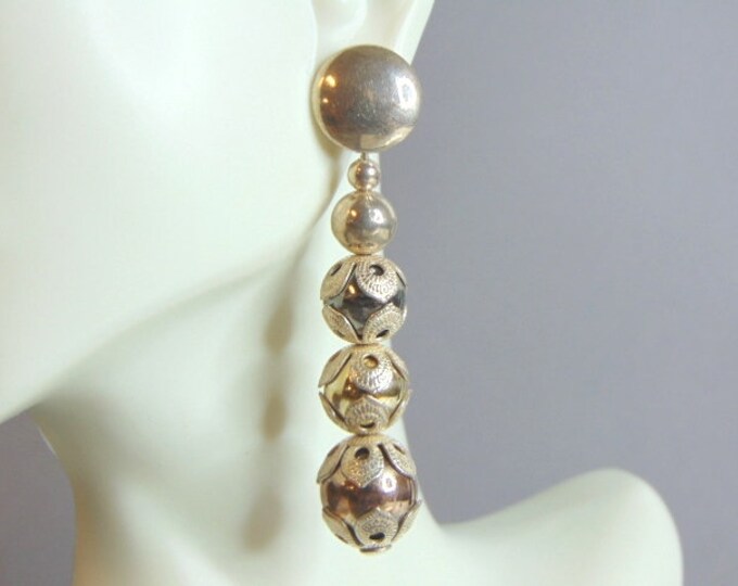 Womens Vintage Estate Sterling Silver Dangle Earrings 20.6g E5875