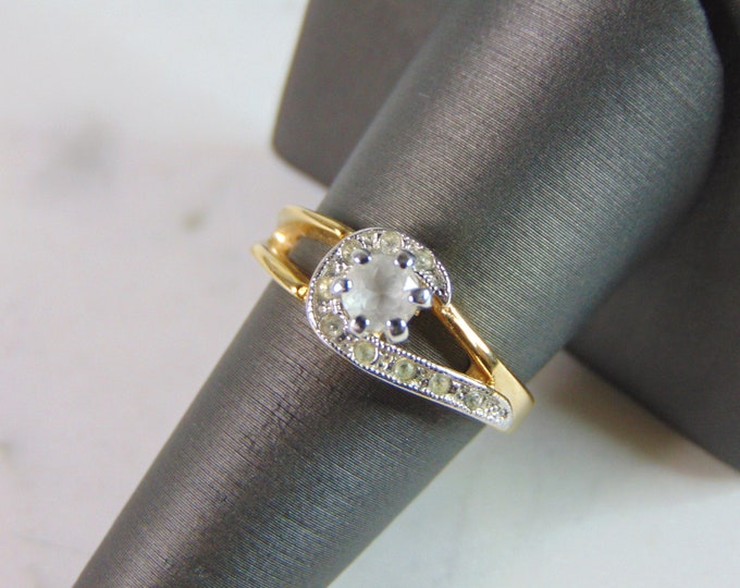Womens Vintage Estate 14K Yellow Gold Ring 3.6g E830