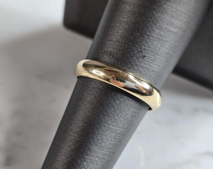 Womens Vintage Estate 14K Yellow Gold Band Wedding Ring 3.7g E5223