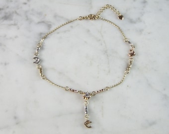 Womens Vintage Estate 14K Yellow Gold Dolphin Bracelet 3.4g  E2605