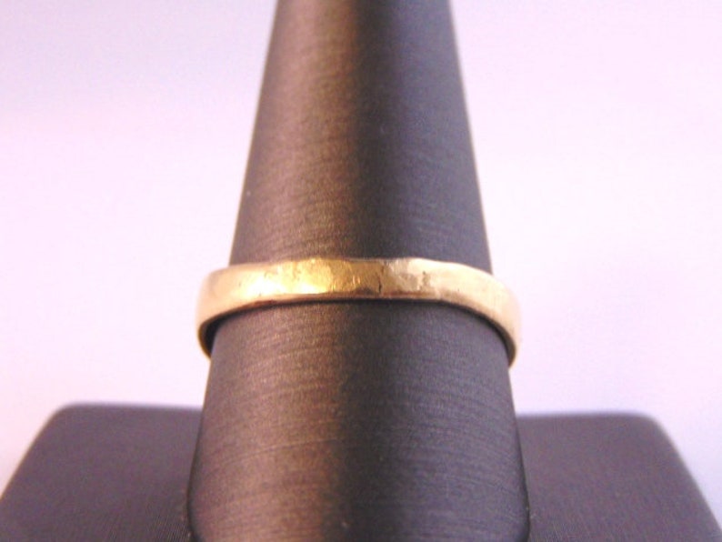 Mens Vintage Estate 10k Yellow Gold Nugget Ring 5.0g E2450