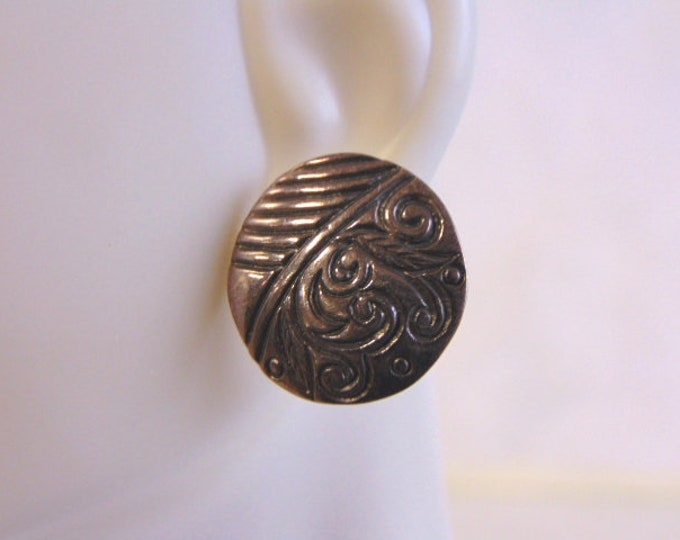 Lovely Pair of Vintage Estate Sterling Silver Earrings 6g E4292