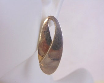 Womens Vintage Estate Sterling Silver Earrings 8.2g E4406