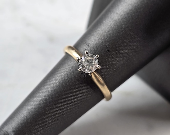 Womens Vintage Estate 14k Gold Diamond Engagement Ring 2.4g #E7928
