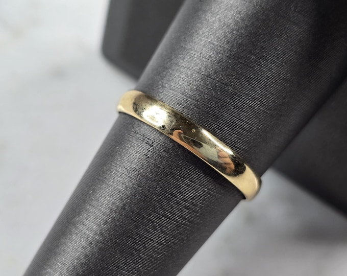 Womens Vintage Estate 10K Yellow Gold Band Wedding Ring 1.6g E3460