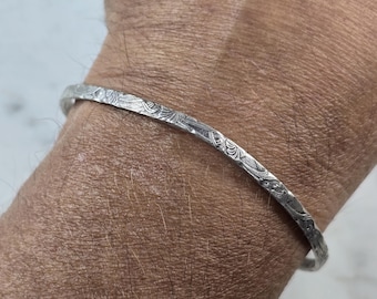 Womens Vintage Estate Sterling Silver Modernist Cuff Bracelet 11.0g E3610