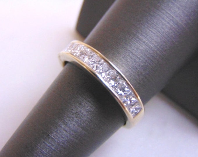 Women's Vintage Estate 14K White Gold Diamond Ring, 4.9g E3594