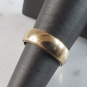 Womens Vintage Estate 14K Yellow Gold Wedding Ring Band, 6.0g E1050