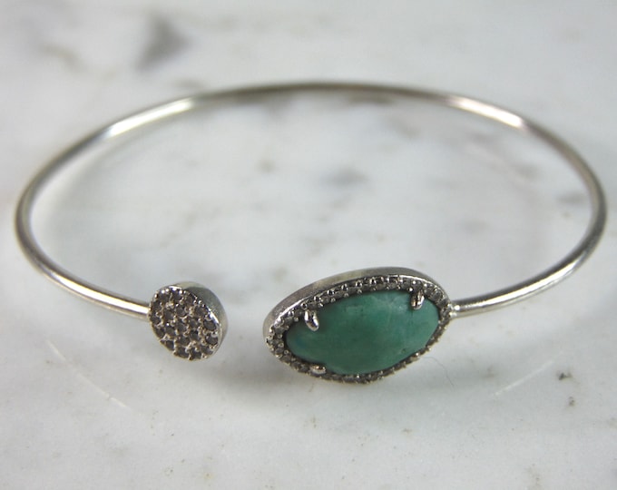 Womens Vintage Estate Sterling Silver Modernist Cuff Bracelet 4.8g E1303