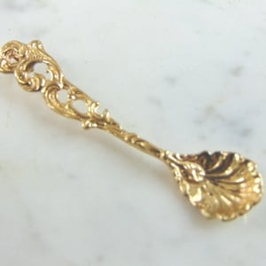 Womens Vintage Estate 14K Yellow Gold Spoon Pendant, 4.8g E5481