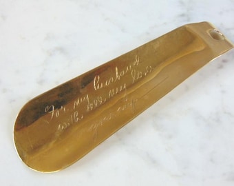 Vintage Estate 14K Yellow Gold Shoe Horn 37.5g E3098