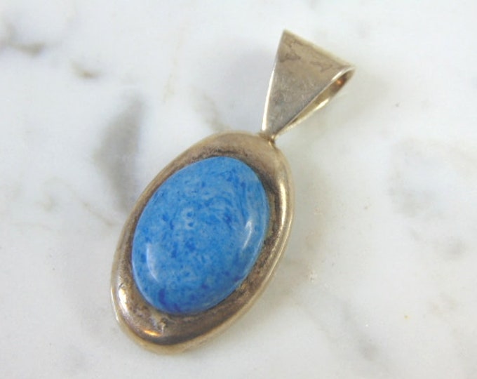 Womens Vintage Estate Sterling Silver Pendant 9g E2689