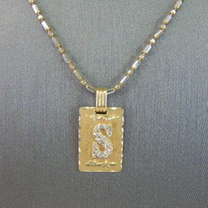 Womens Vintage Estate 14K Yellow Gold Necklace S Pendant 6.3g E4265