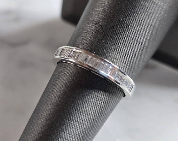 Womens Vintage Estate 14K White Gold Diamond Ring 2.5g #E7813