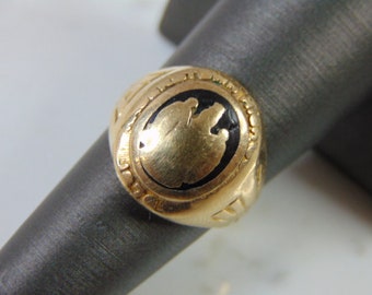 Vintage Estate 10K Gold Hagerstown High School Ring, CIRCA 1941, 6.9g E1368