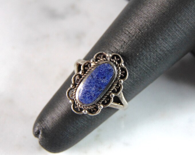 Womens Vintage Estate Sterling Silver Modernist Ring 2.7g E3390