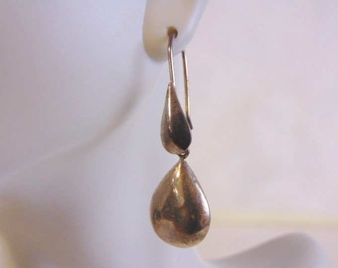 Womens Vintage Estate Sterling Silver Dangle Earrings 4.8g E4291
