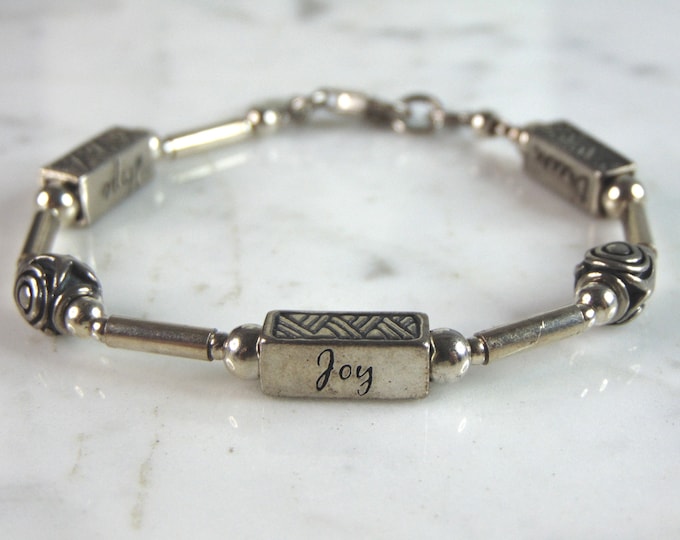 Womens Vintage Estate Sterling Silver Modernist Bracelet 15.8g E2680