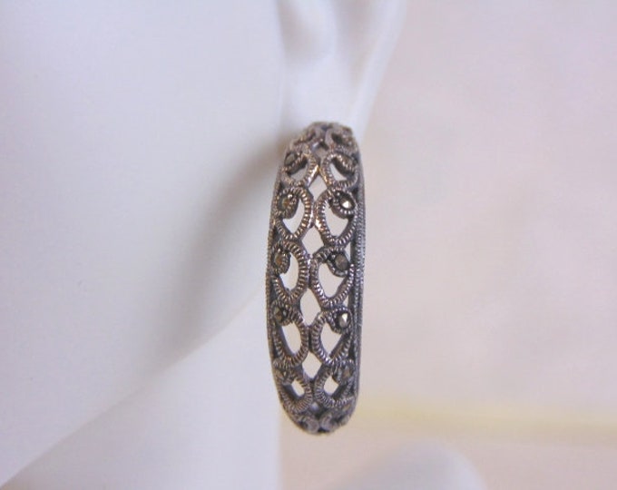 Womens Vintage Estate Sterling Silver Earrings 8.3g #E4039