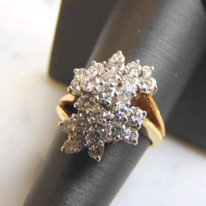 Exquisite Womens Vintage Estate 14K Gold 2.95ct Diamond Ring 6.9g E910 image 1