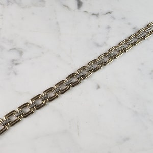 Womens Vintage Estate 10K Gold Diamond Tennis Bracelet  13.5g E2850