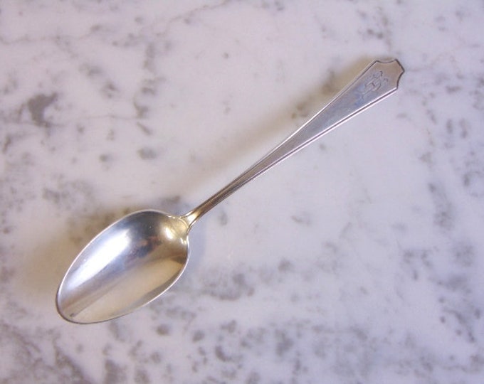 Single Antique .925 Sterling Silver Whiting MFG. CO. Teaspoon, 27.4g E421