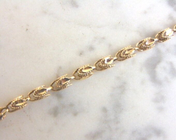 Womens Vintage Estate 14k Yellow Gold Bracelet  6.9g  E3969
