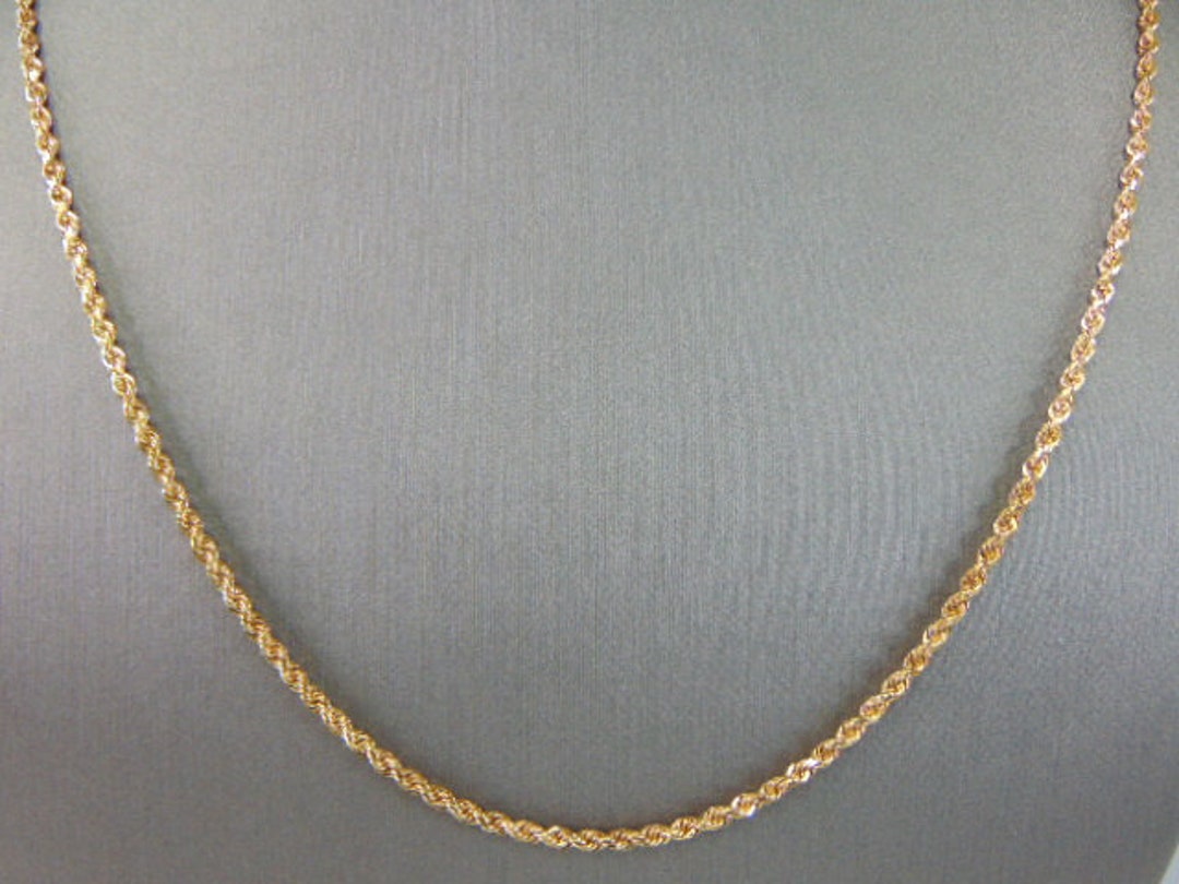アクセサリー US 1920's 14K gold chain necklace Watch Link Style Chain Necklace in 14k Yellow & White Gold