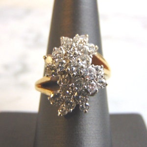 Exquisite Womens Vintage Estate 14K Gold 2.95ct Diamond Ring 6.9g E910 image 3