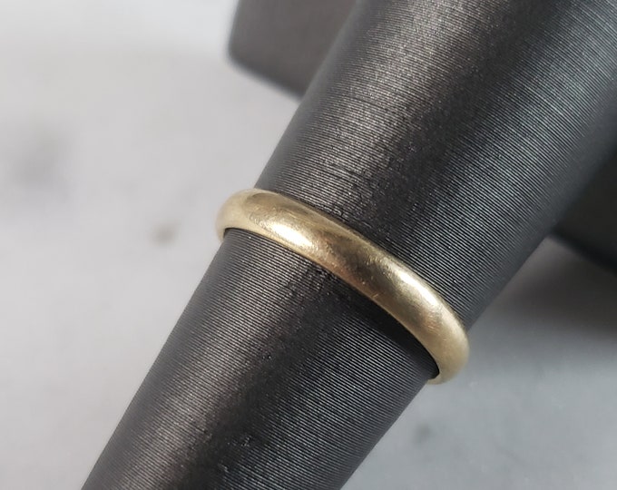 Womens Vintage Estate 10K Yellow Gold Band Wedding Ring 2.3g E3253