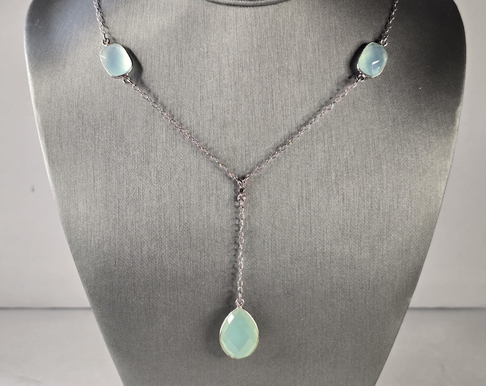 Womens Vintage Estate Sterling Silver Modernist Pendant Necklace 12.1g E4543