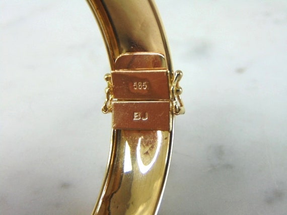 Womens Vintage Estate 14K Yellow Gold Bracelet 6.… - image 6